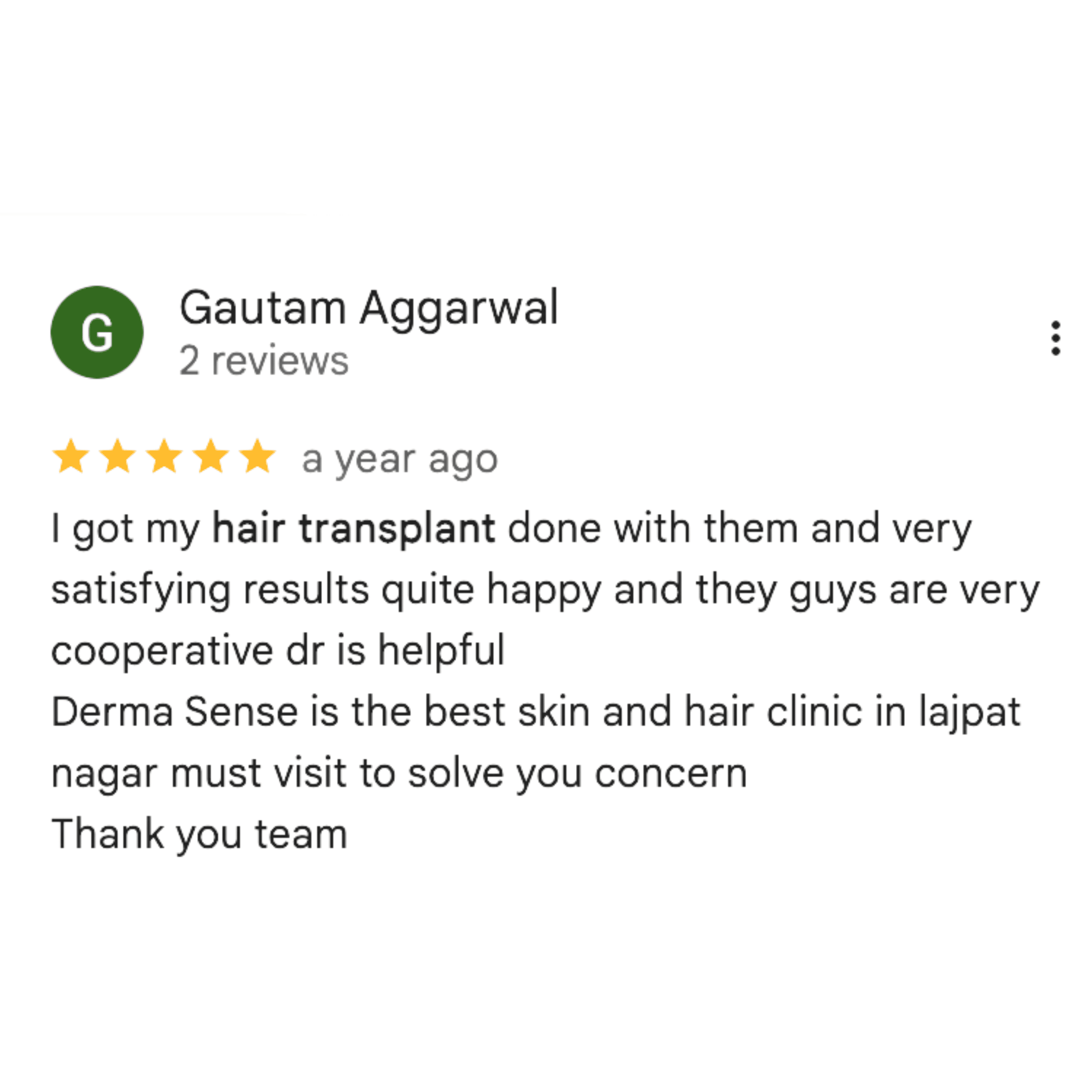 Patient review